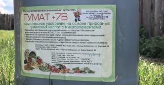 Гумат +7В (жидкий концентрат)